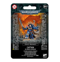 Warhammer 40K Space Marines Captain in Gravis Armour 48-70