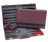 Backgammon - 15" Burgundy/Black