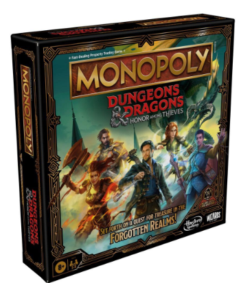 Monopoly Dungeons & Dragons Honor Among Thieves