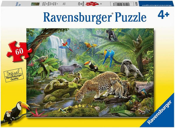 PZL 60pc Rainforest Animals 05166