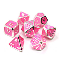 Mythica RPG Set Platinum Pink Sapphire 7 Die Set