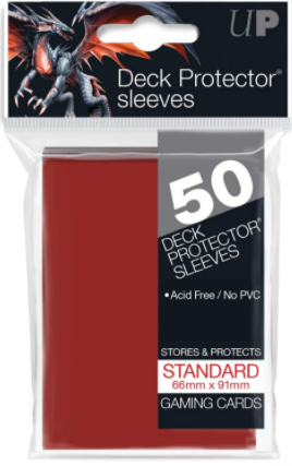 Ultra Pro Sleeves - Standard Gloss 50ct Red