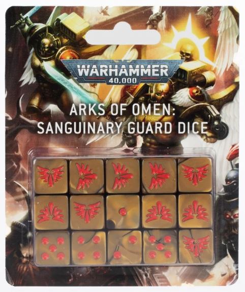 Warhammer 40K Arks of Omen Sanguinary Guard Dice 41-46