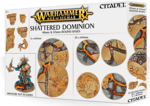 AoS Shattered Dominion 40mm & 65mm Round Bases 66-97