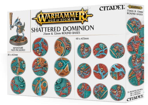 AoS Shattered Dominion 25mm & 32mm Round Bases 66-96