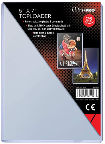 Ultra Pro Toploader 5x7 25 packs